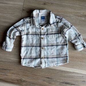 Old Navy Plaid Kids Button Down Shirt